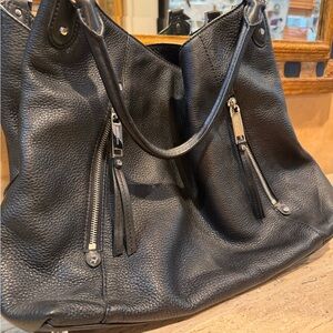 Michael Kors Black Leather Shoulder Bag